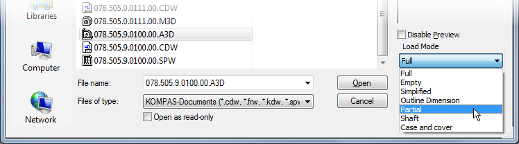Lisa Loading Mode Select Assembly Load Mode